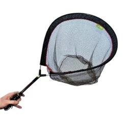 ÉPUISETTE RAQUETTE PAFEX FLYNET MANCHE CARBONE ROUGE - FILET FIN TETE DE 70CM
